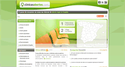 Desktop Screenshot of clinicasabortos.com