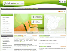 Tablet Screenshot of clinicasabortos.com